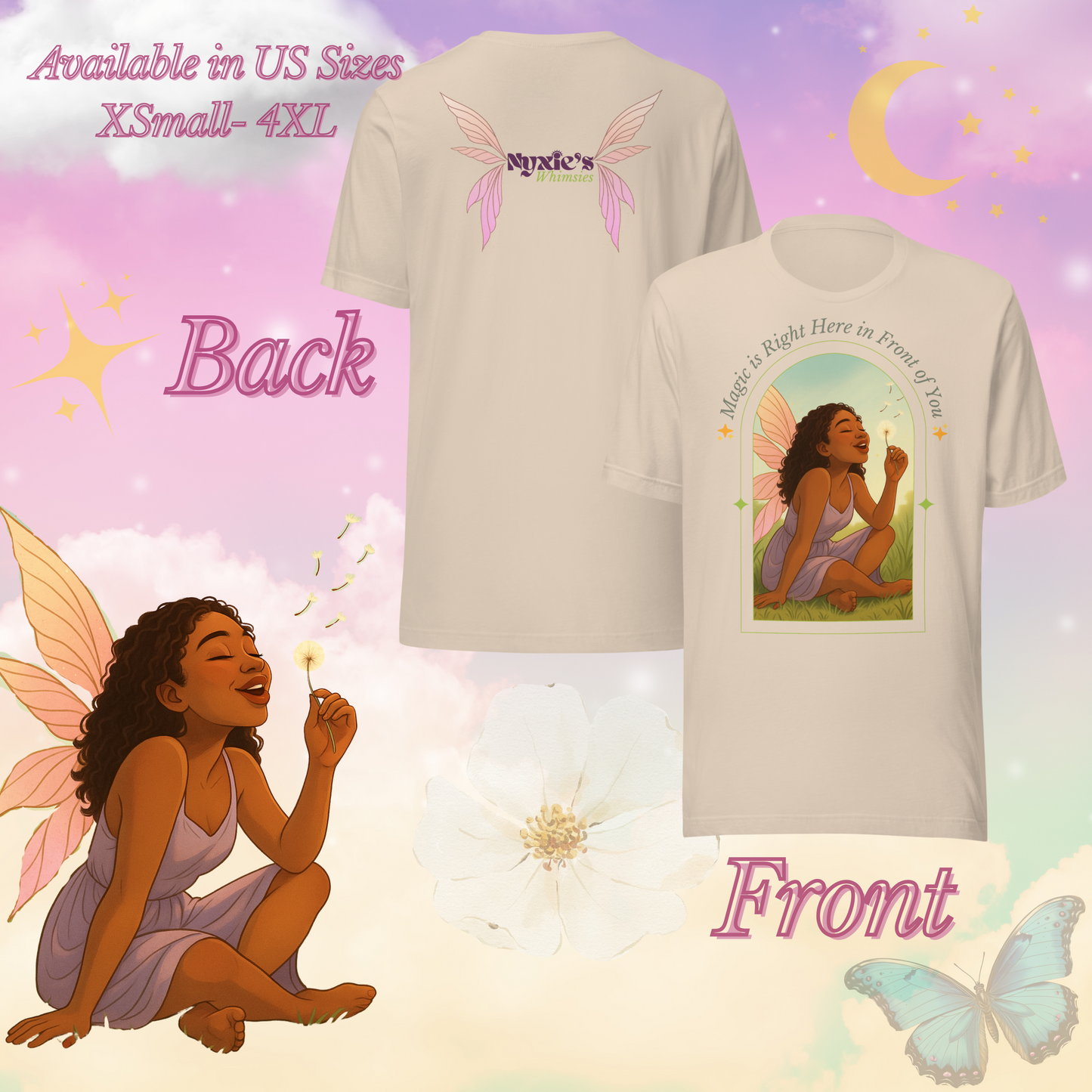 Magic is Here Right in Front of You - Soft Cream - Graphic T-shirt - Unisex Fit - Sizes US XSmall - 4XL